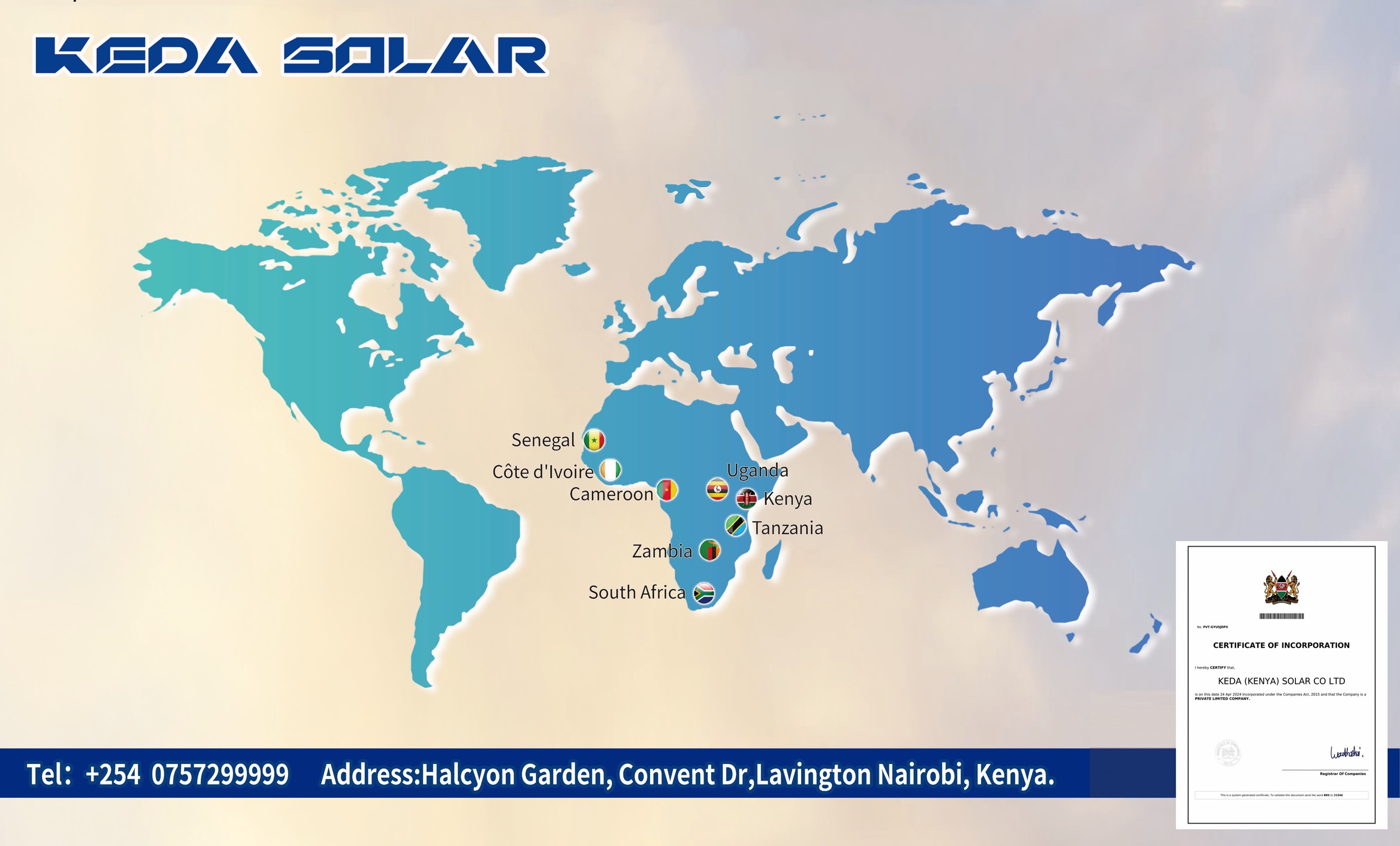 Globalization | KEDA Smart Energy Establishes KEDA SOLAR in Kenya